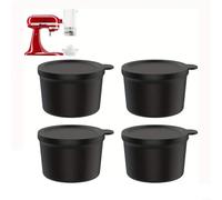 Advokingtap Set di 8 vassoi per cubetti di ghiaccio per frullatore per macchina del ghiaccio rasata, materiale PE, accessorio per feste in casa e riunioni di famiglia (4)