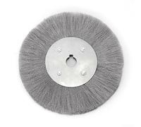 Advokingtap Spazzola a disco in acciaio inossidabile ondulato per smerigliatrice da banco, rimozione della ruggine, azione flessibile, leggera sbavatura, finitura dei bordi, molteplici opzioni di