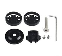 Advokingtap Supporto per computer da bici per Garmin Edge/Bryton/Cat Eye, plastica e lega di alluminio, tubo forcella da 286 mm, nero, rosso o blu, per strada e montagna (nero)