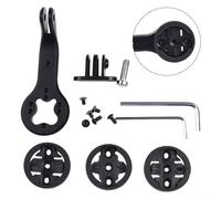 Advokingtap Supporto per computer da bicicletta in lega di alluminio compatibile con GARMIN per WAHOO per BRYTON per Trek Blendr con clip per fotocamera per ciclismo su strada e mountain bike