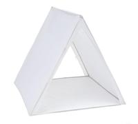 Advokingtap Tenda Teepee portatile pieghevole per bambini, casetta da gioco per interni, con telaio stabile, incoraggia la creatività e la narrazione fantasiosa, bianca, 115 x 115 x 115 cm (bianco)