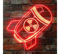ADVPRO Segnaletica LED RGB Dynamic Glam Boy Nuclear Bomb Game - Forma tagliata a bordo - Decorazione 3D intelligente - Segnaletica multicolore st06s22-fnd-i0302-c