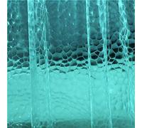 Adwaita Tenda da doccia 3D, motivo cubi e bolle, colore: verde acqua