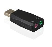 ADWITS Adattatore audio stereo 3D USB esterno con jack da 3,5 mm per cuffie con microfono per cuffie, installazione senza driver della scheda audio USB per Win Mac OS Linux PS4