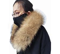 Adynice Vera Pelliccia Collo di Pelliccia Sciarpa Calda Collo di Pelliccia Delle Signore Collo di Pelliccia di Procione Parka Cappotto Cappello Trim lungo75CM larghezza18CM