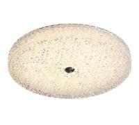 ADYOLTB Decorazione a Bolle di Cristallo Vetro LED da Incasso Plafoniera Rotonda Dimmerabile Apparecchio di Illuminazione Plafoniera di Cristallo cromata di Lusso per Camera da Letto Cucina Soggiorno