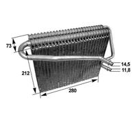 AE 47 000S MAHLE Evaporatore, Climatizzatore per OPEL