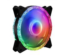 AE Dual Halo RGB Case Fan, 12CM Desktop PC Fan, Illusion Colour Changing Fan, All'interno E All'esterno Aurora Silent Fan, Ventole Termostatiche