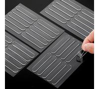 Aeaocvo 40 strisce in silicone autoadesive, paraurti per mobili, trasparenti, cuscinetti elastici, in silicone, per porte, cassetti, armadi, copriwater
