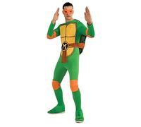 AEC Rubie's, Costume Ufficiale con Tartaruga Ninja TMNT, Costume Michelangelo Tartaruga Ninja TMNT, Taglia Unica, CS987251, Verde