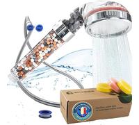 Aecodune Soffione Doccia Anticalcare Grande Vitamina C - Doccino per Doccia con Tubo Doccia - Purezza e Bellezza - Filtro Doccia Anticalcare con Essenze - Riduce il 99% di Fluoro, Cloro e Altro