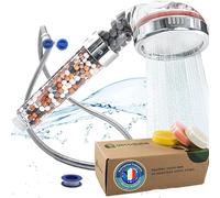 Aecodune Soffione Doccia Anticalcare Grande Vitamina C - Doccino per Doccia con Tubo Doccia - Purezza e Bellezza - Filtro Doccia Anticalcare con Essenze- Riduce Fluoro, Cloro e Altro