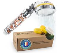 Aecodune Soffione Doccia Anticalcare Grande Vitamina C - Purezza e Bellezza - Filtro Doccia Anticalcare con Essenze - Riduce il 99% di Fluoro, Cloro e Altro