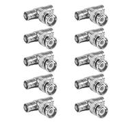 AEDIKO 10pcs BNC maschio a doppia femmina BNC