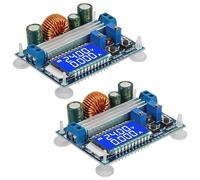 AEDIKO 2 pz DC-DC Buck Boost Scheda Convertitore con Display LCD Regolatore di Tensione 3A 35W Modulo di Alimentazione 5.5-30V 12V a 0.5-30V 5V 24V Regolabile Tensione Corrente Costante Step-Up