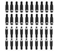 AEDIKO 20 paia 5,5 x 2,1 mm spina di alimentazione CC 5,5 x 2,1 mm presa CC spina DC femmina montaggio a pannello connettori per CCTV DVR Audio Video Phone