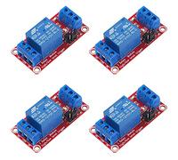 AEDIKO 4 pz Modulo Relè DC 12 V Scheda Relè 1 Canale con Optocoupler Isolamento Supporto Alto o Basso Livello Trigger
