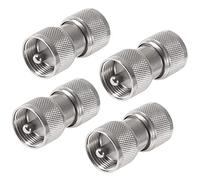 AEDIKO 4 pz UHF Connettore UHF Maschio a UHF Maschio PL-259 PL259 Connettore RF Coassiale Adattatore
