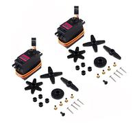 AEDIKO MG996R Servo Motore di Controllo 180 Angolo di Metallo Servo Digitale ad Alta Velocità Servo Servo Motore di Coppia per Auto Intelligente Robot Barca RC Elicottero 2-Pack (MG996)