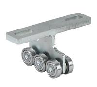 AEE3-1 Pezzo Ruota sospesa silenziosa for porta scorrevole Binario for porta sospesa Puleggia for porta in legno for bagno Rullo di installazione for componenti di tipo T in argento