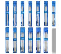 Aeelike Set di ferri da maglia a doppia punta, 15 cm, 1,5 mm-5 mm, set di 65 ferri da maglia dritti a doppia punta, per calzini da maglia, ferri da maglia Dpns in metallo per principianti