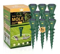 Aeemrn Repellente per talpe a energia solare, design brevettato a forma di vite, impermeabile IP65, sonoro e vibrazioni variabili per espellere talpe Gopher Snake Arvicola, per prato e cortile (8