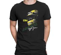 AEFDHGSN The Legend Ayrton Senna, maglietta da uomo con scritta in inglese "Formula Fans Die Hard", colore nero, Nero , XXL