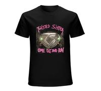 AEFDHGSN Twisted Sister Come out And Play Men's T-Shirt Feel Soft Black S