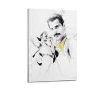 AEFEUGBE Poster decorativo da parete su tela, motivo: Freddie Mercury Singer, poster decorativo moderno per camera da letto, 30 x 45 cm