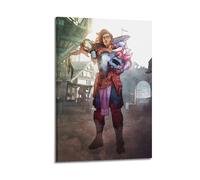 AEFEUGBE Tiny Tina's Wonderland Game Poster6, poster decorativo da parete su tela, stampa artistica moderna, per camera da letto, 40 x 60 cm