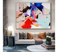 AEFOUU Tableaux pour la décoration murale du salon : grandes peintures abstraites originales encadrées sur toile, œuvres d'art pour la décoration murale de la maison 60x92cm(24x36in)