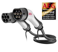 AEG 005123 - Cavo di ricarica per veicoli elettrici e ibridi, ricaricabile, 5 m, 16 A trifase presa tipo 2, 11 Kw, colore: Nero