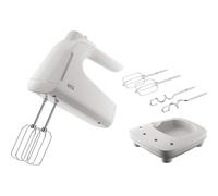 AEG AHM4W - Frullatore a mano con aste da 500 W, 5 velocità, funzione turbo, ideale per miscelare, impastare, frantumare e frullare, accessori inox, adatto per lavastoviglie, bianco