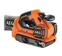 AEG BHBS18-75BL-0 Levigatrice a Nastro 18V Brushless, Batteria non Inclusa, con Impugnatura Ergonomica e Velocità Variabile, Nastri Lunghi Fino a 457 mm e Larghi 75 mm