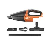 AEG BHSS18C-0 Aspiratore Compatto 18V, con Recipiente Trasparente Sganciabile, Pre-filtro Lavabile e Interruttore di Blocco