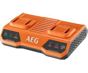 AEG BL18C2 Caricabatteria 18V a Due Porte Compatibile con le Batterie AEG PRO18V