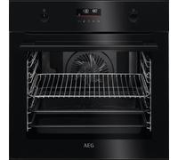 AEG Forno Elettrico Multifunzione, Serie 6000 SurroundCook pirolitico, Capacità 71 Lt, Classe Energetica A+, Vetro Nero - BPK535060B