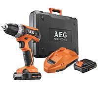 AEG BS 12 G3 Trapano Avvitatore 12V,Solo 180mm di Lunghezza,32Nm di Coppia Massima, 2 Velocità da 0-350/0-1500 g/min, 24 Regolazioni di Frizione, Mandrino Autoserrante 10mm,2 batterie da 2.0Ah incluse