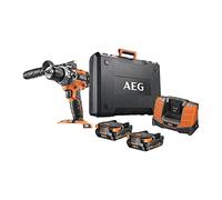 AEG BSB18C2BL-202C Trapano Avvitatore a Percussione Compatto Brushless a Batteria 18V, Include Due Batterie 2.0Ah, per Avvitatura e Foratura, con 2 Velocità di Rotazione Multicolore