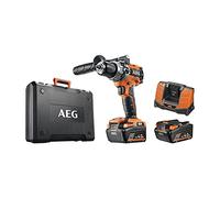 AEG BSB18C2BL LI-402C Trapano a Percussione Brushless 18V Compatto, 2 batterie da 4.0Ah, Impugnatura Ergonomica, Lungo 183mm, 2 Velocità: 0-500/0-1950 g/min, Mandrino di 13mm