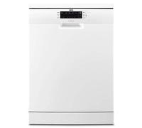 AEG FFB53900ZW Lavastoviglie AirDry 14 coperti, Display LCD, Spegnimento Automatico, 5 programmi a 4 Temperature, Terzo Vassoio per Posate, Motore Inverter, 46 dBA, Bianco, 60 cm