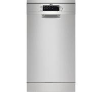 AEG FFB73517ZM - Lavastoviglie AirDry 10 posate, spegnimento automatico, 9 programmi a 4 temperature, vassoio Maxiflex, funzione ExtraHygiene, cestello regolabile, Inverter, 48 dBA, Inox, 45 cm
