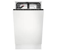 AEG FSE73407P - Lavastoviglie completamente integrata, 45 cm, AirDry - risultati di asciugatura perfetti, D / risparmio energetico, cestino portaposate, QuickSelect Display, preimpostato per inizio,