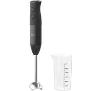 AEG HB4-1-4GG - Frullatore a mano, potenza 600 W, 2 velocità, funzione turbo, con bicchiere da 0,6 L con misuratore, bicchiere adatto per lavastoviglie, senza BPA, nero