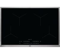 Aeg IKB84433XB - Piano Cottura ad Induzione, Vetroceramica Nero, 4 Zone, 80 cm