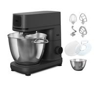 AEG KM7-1-4BPT Impastatrice Planetaria, 1200W, 2 Ciotole da 4L e 6L, 10 livelli di velocità, Gancio impastatore, Frusta piatta in metallo, Frusta piat AEG
