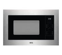 AEG Microonde e grill integrati serie 6000 MSE2527DM, 25L, blocco bambini, avvio rapido a microonde integrato, 11 livelli di potenza, timer automatico, 380x560x550mm, nero/acciaio inossidabile con