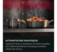 AEG NDV7791SB Cappa Da Parete Nera Sopra Piano Cottura