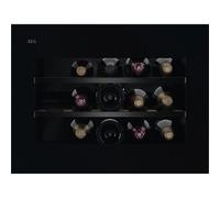 AEG NKW8P21KAB Cantina vino Incasso | Classe F | L 45cm, Ventilato, 18 BOTTIGLIE, Black Glossy