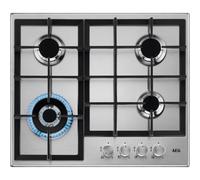 Piano Cottura a Gas Aeg 949640849 4 Fornelli 60 cm Argento